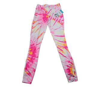 NWT Cabana by Crown & Ivy XS Pink Tie Dye High Rise Athletic Leggings